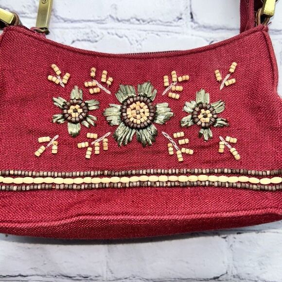 NWOT Women’s Johnnie & Frankie Boho Embroidered Beaded Handbag Purse - Picture 3 of 10